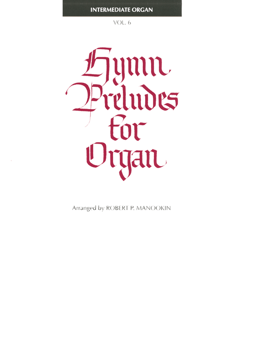 Hymn Preludes for Organ - Book 6 | Sheet Music | Jackman Music