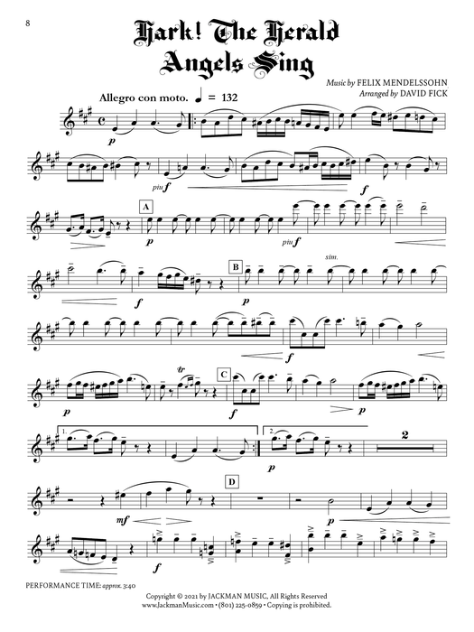 A Truly Classic Christmas - Violin 1 | Sheet Music | Jackman Music