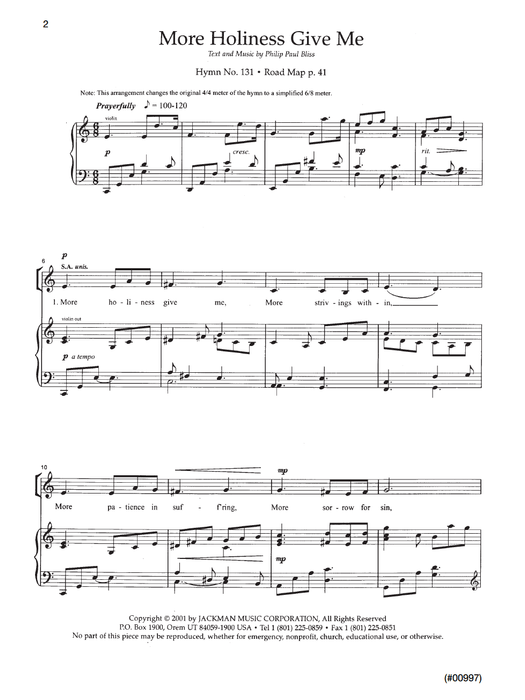 Hymnplicity Ward Choir Book 1 | SATB Chorus | Jackman Music