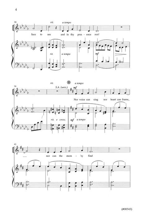 Jesus the Very Thought of Thee - SATB - Ellsworth Page 4 | Sheet Music | Jackman Music