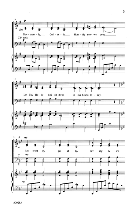 Reverently Quietly / Father I Will Reverently Be - Medley - SATB pg. 3 | Sheet Music | Jackman Music