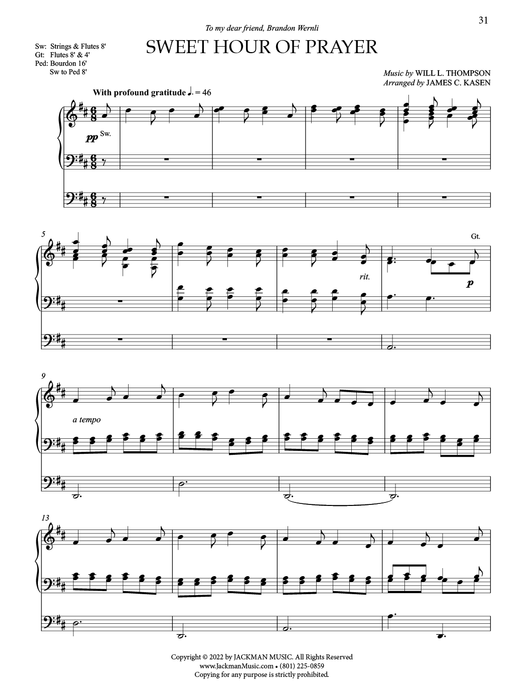 Postludes - Vol 9 - Organ - pg 31 | Sheet Music | Jackman Music