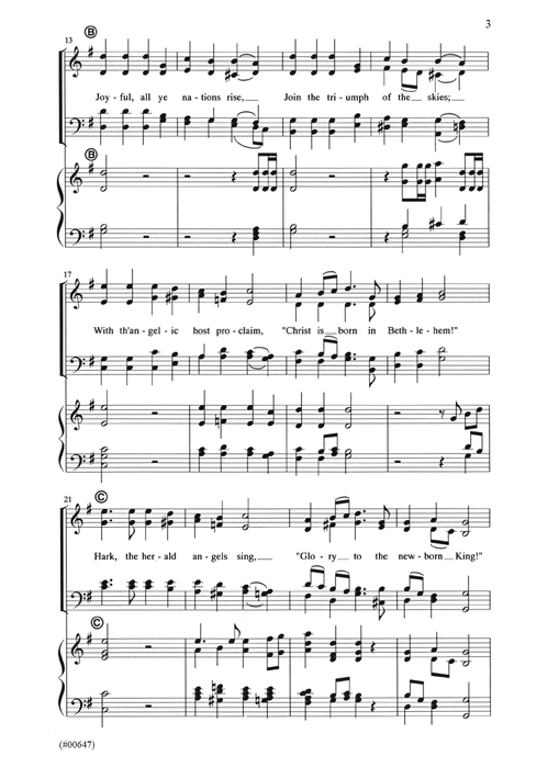 Hark the Herald Angels Sing - SATB pg 3 | Sheet Music | Jackman Music