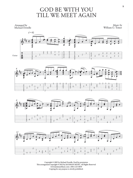 Beloved Hymns for Guitar - Michael Dowdle Pg. 9 | Sheet Music | Jackman Music