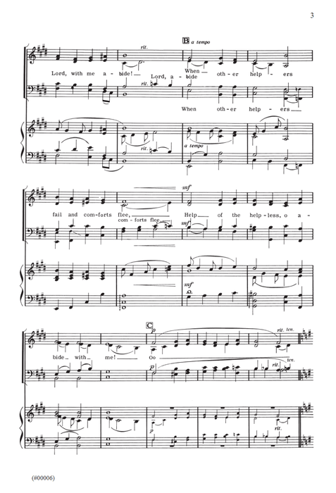 Abide with Me - SATB - Ripplinger pg. 3 | Sheet Music | Jackman Music