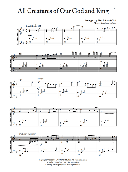 Hope - Sacred Intermediate Piano Solos pg. 3 | Sheet Music | Jackman Music