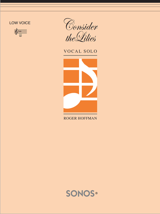 Consider the Lilies - Vocal Solo - Low | Sheet Music | Jackman Music