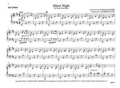Silent Night Piano Four Hands | Sheet Music | Jackman Music