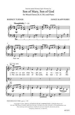 Son Of Mary Son Of God Satb | Sheet Music | Jackman Music
