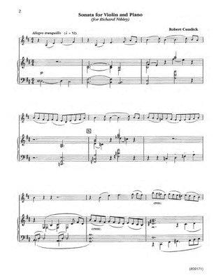 Sonata For Violin And Piano Cundick | Sheet Music | Jackman Music