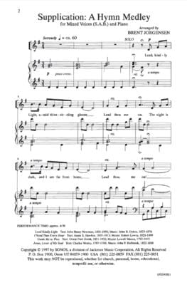 Supplication A Hymn Medley Sab | Sheet Music | Jackman Music