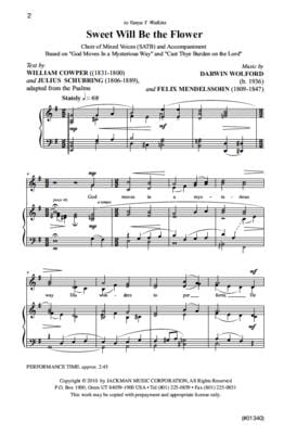Sweet Will Be The Flower Satb | Sheet Music | Jackman Music