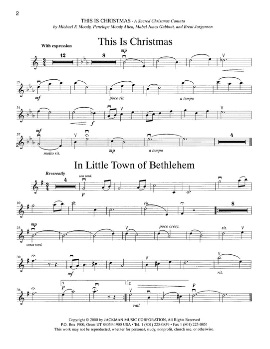 This Is Christmas C Instrument Part | Sheet Music | Jackman Music