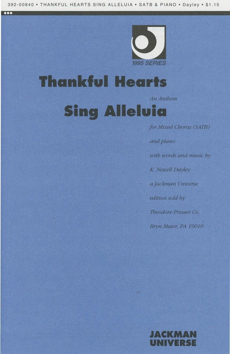 Thankful Hearts Sing Alleluia - SATB | Sheet Music | Jackman Music
