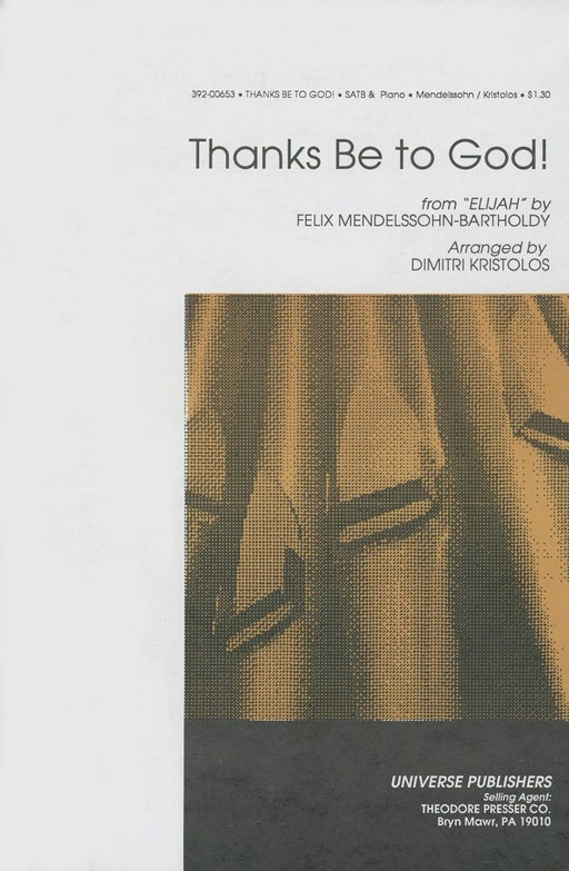 Thanks Be to God - SATB | Sheet Music | Jackman Music