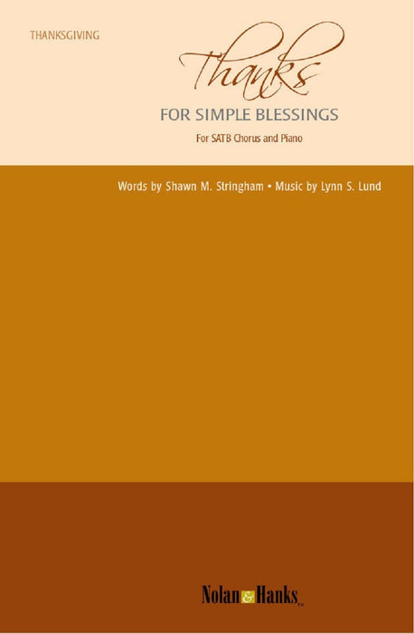 Thanks for Simple Blessings - SATB | Sheet Music | Jackman Music
