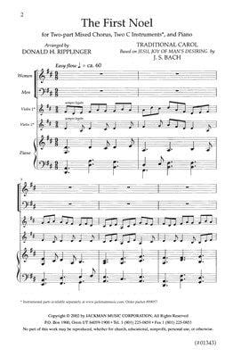 The First Noel Two Part Ripplinger | Sheet Music | Jackman Music