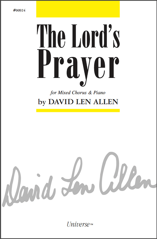 The Lord's Prayer - SATB - Allen (Digital Download) | Sheet Music | Jackman Music