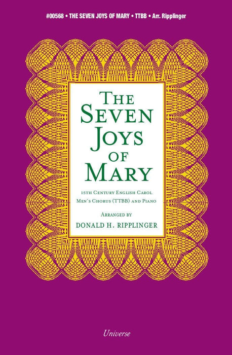 The Seven Joys of Mary - TTBB | Sheet Music | Jackman Music