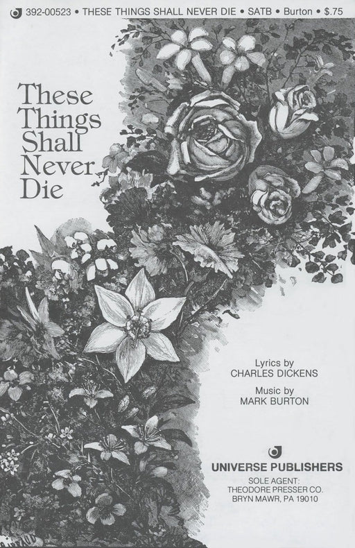 These Things Shall Never Die - SATB | Sheet Music | Jackman Music