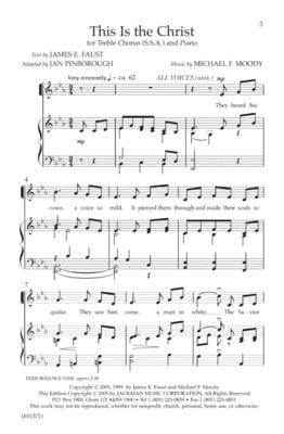 This Is the Christ - SSA | Sheet Music | Jackman Music