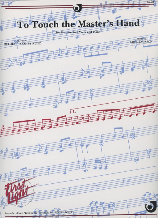 To Touch the Master's Hand | Sheet Music | Jackman Music