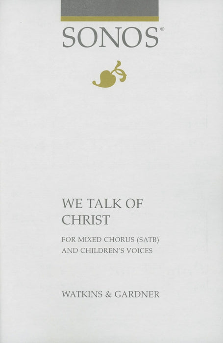 We Talk of Christ - SATB | Sheet Music | Jackman Music