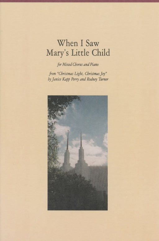 When I Saw Mary's Little Child - SATB | Sheet Music | Jackman Music