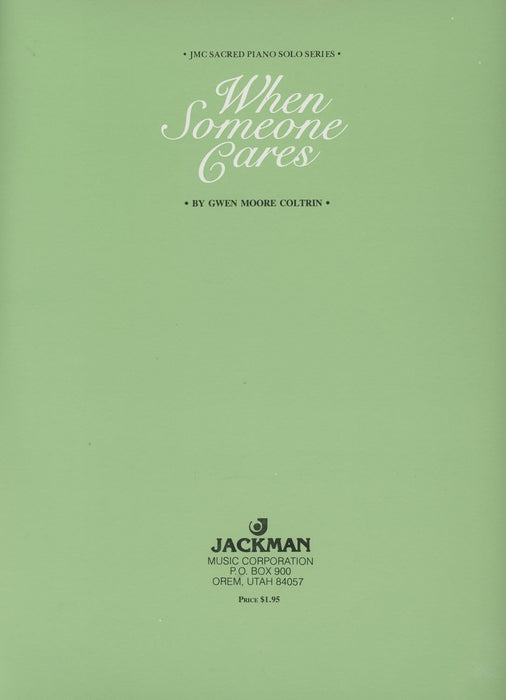When Someone Cares - Piano Solo | Sheet Music | Jackman Music