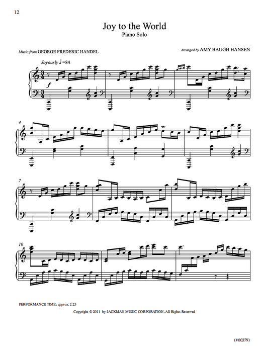 Carol Encores Advanced Piano Solos | Sheet Music | Jackman Music